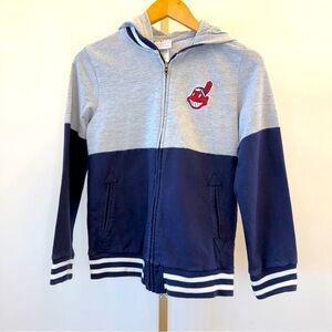 VINTAGE!! Cleveland Indians Youth Medium Full Zip Hoodie Long Sleeved Y2K Casual